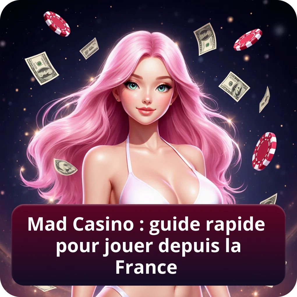 Mad Casino : guide rapide pour jouer depuis la France présentation Mad Casino : guide rapide pour jouer depuis la France