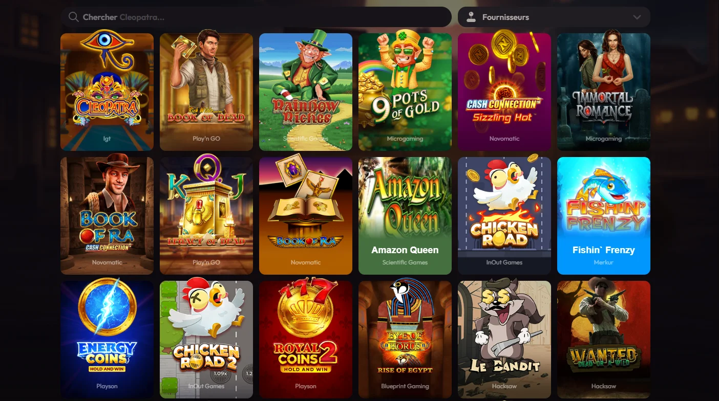 Sélection de machines à sous populaires et jackpots Mad Casino catalogue Sélection de machines à sous populaires et jackpots Mad Casino