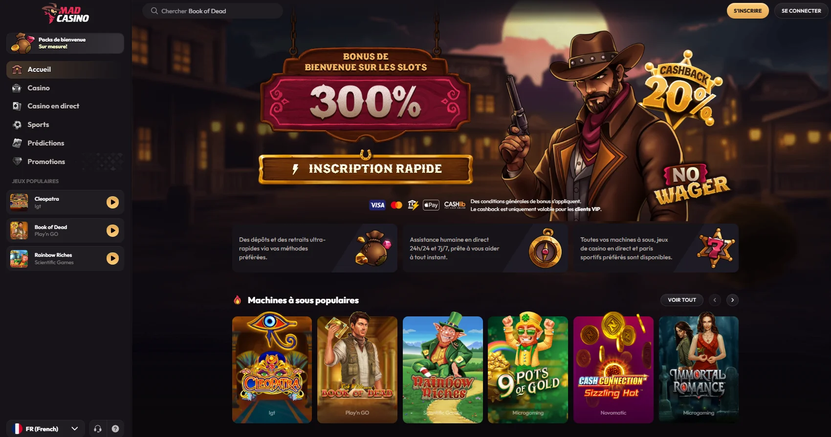 Mad Casino : guide rapide pour jouer depuis la France aperçu Mad Casino : guide rapide pour jouer depuis la France